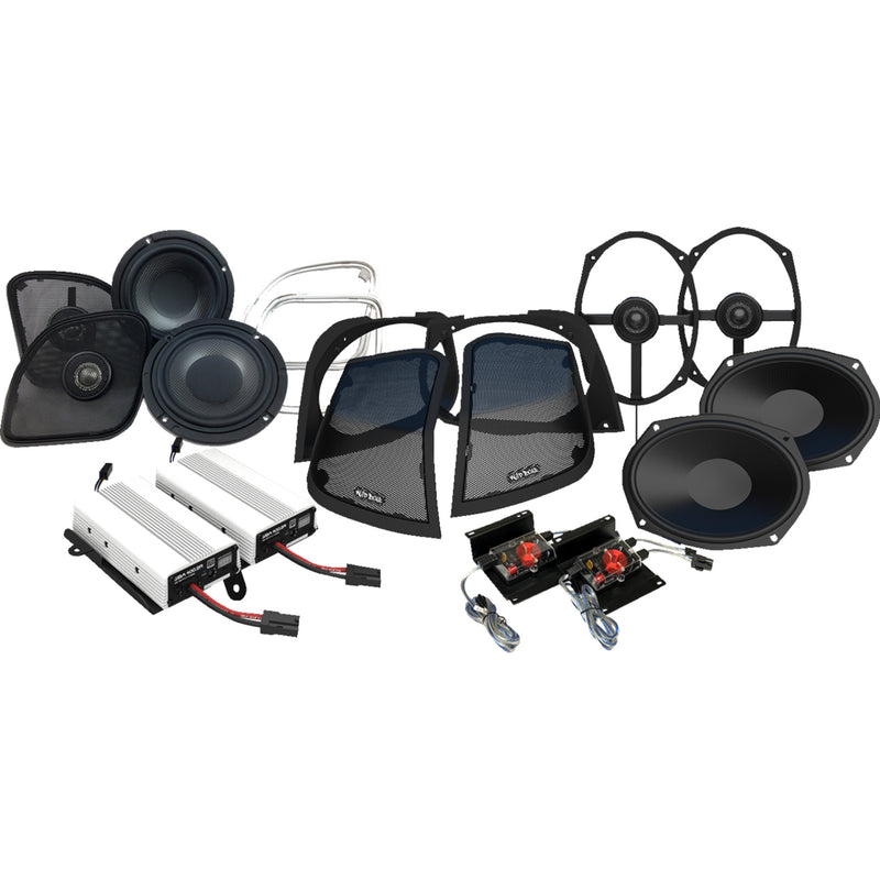 Wild Boar Audio WBA Retro 800.RG Speaker And Amplifier Kit - WBA RETRO 800.4RG For Harley Road Glide 2015-2024