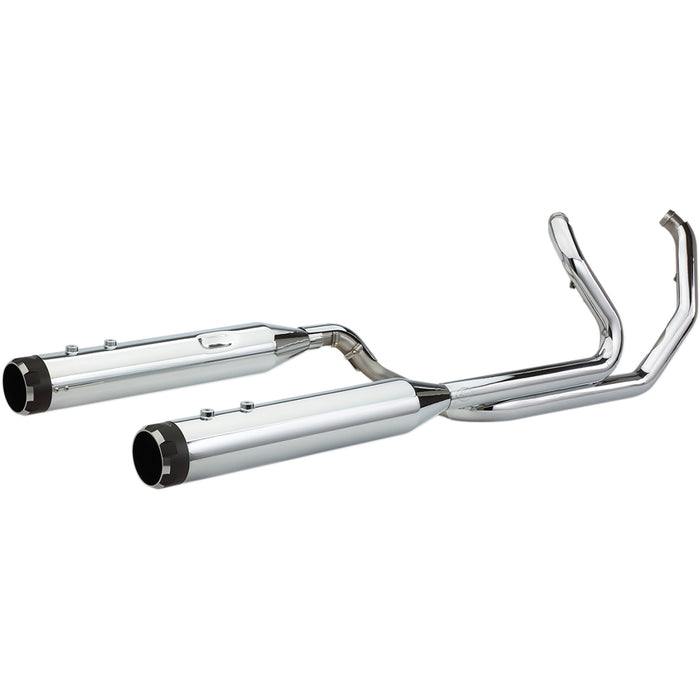 S&S CYCLE 1800-2523 550-0677B El Dorado Dual Exhaust System - Chrome - Black Thruster