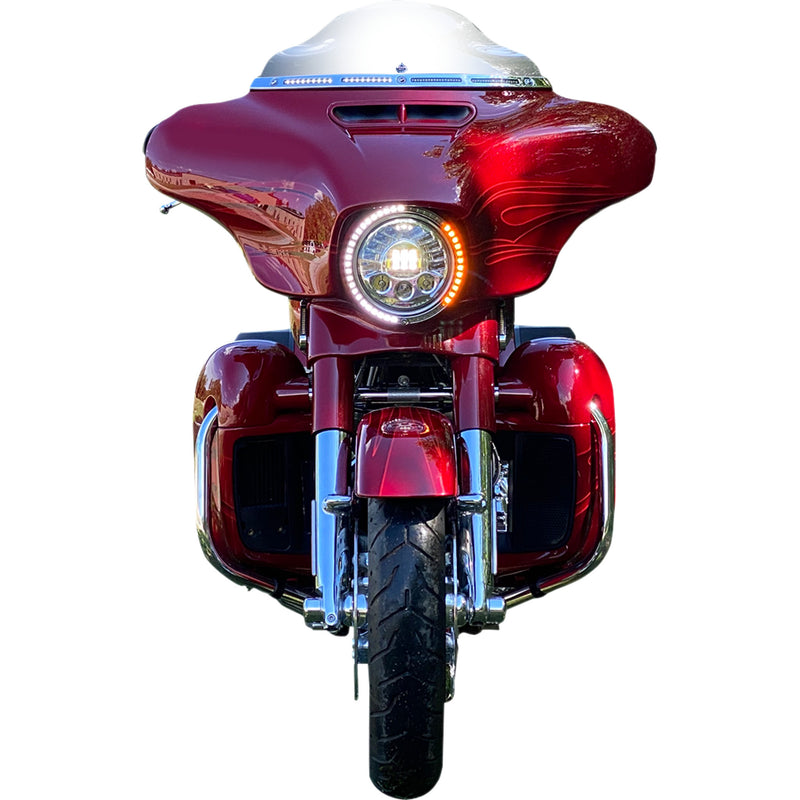 Custom Dynamics Accent Trim Ring - PB-7TR-SEQ-1C For Harley Touring 2014-2024