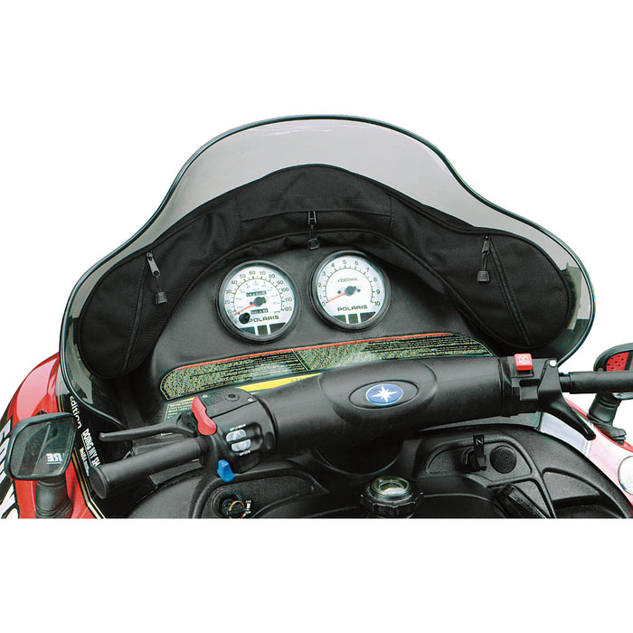 PARTS UNLIMITED 0710-0103 Polaris Snowmobile Windshield Bag Snowmobile Windshield Bag - Black - Polaris '99-'02