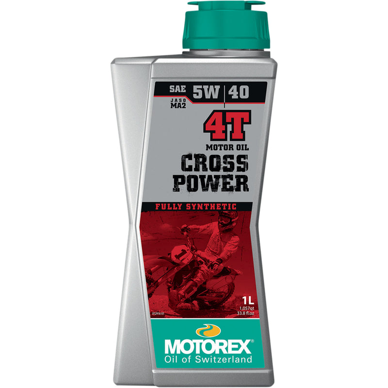 MOTOREX 3601-0755 308243 Cross Power Synthetic 4T Engine Oil 5w-40 - 1l