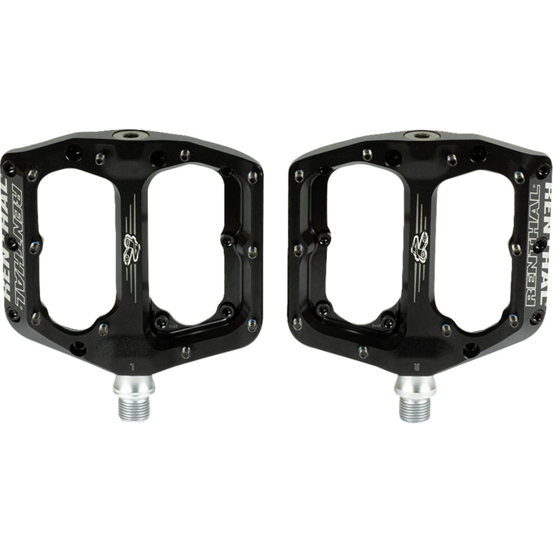 RENTHAL 4910-0080 PD10001-001-01 Revo-F Flat Pedals Revo-F Pedals - Flat - Black