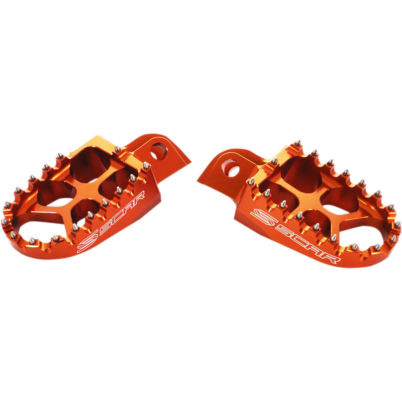 Scar Evolution Foot Pegs - S5511OR For Husqvarna Dirt Bikes 2016-2024 | KTM Dirt Bikes 2016-2024 | Gas Gas Dirt Bikes 2021-2024