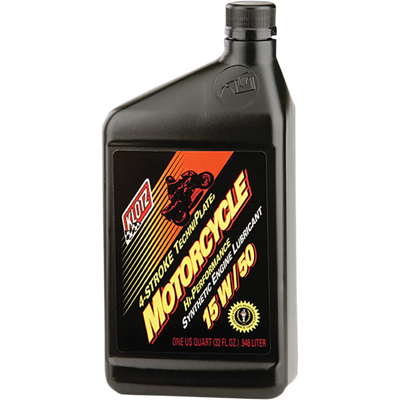 KLOTZ OIL 3601-0811 KL-815 TechniPlate® Synthetic 4-Stroke Engine Oil Synthetic Engine Oil 15W-50 - 1 U.S. quart