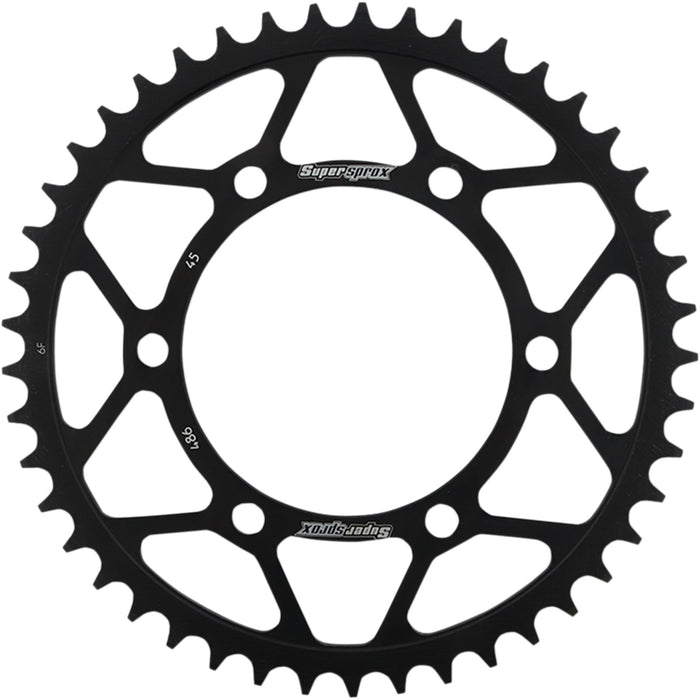 SUPERSPROX 1210-1911 RFE-486-45-BLK Racing Steel Rear Sprocket Rear Sprocket - 45 Tooth