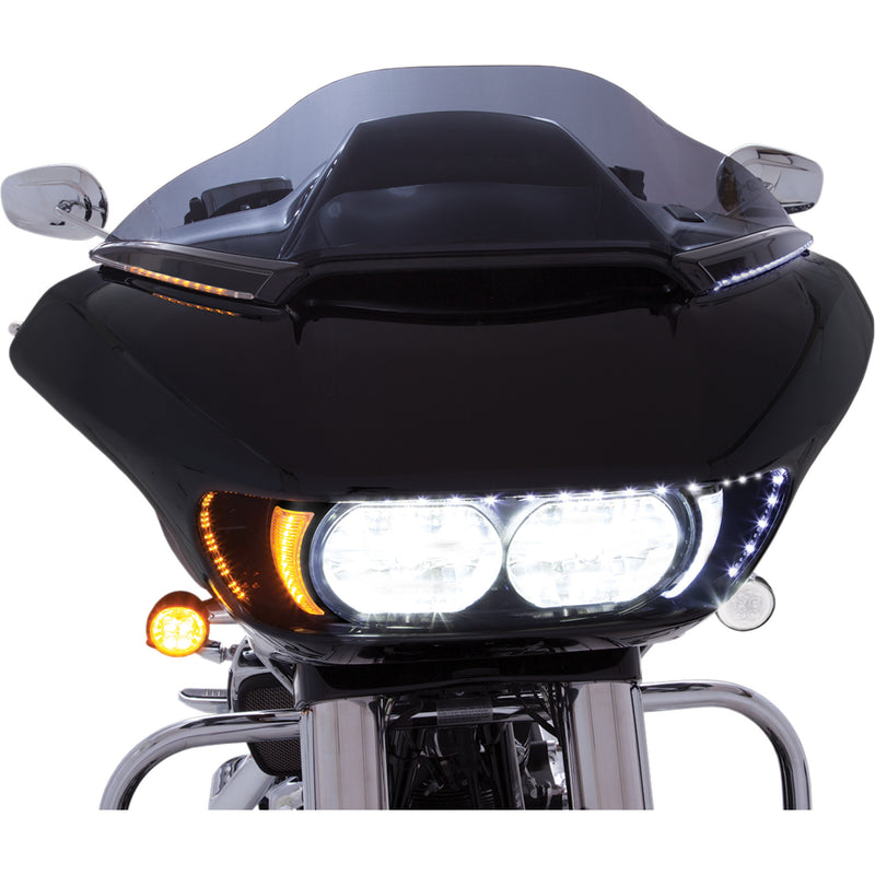 Ciro Horizon Windshield Trim - 11051 For Harley Road Glide 2015-2025