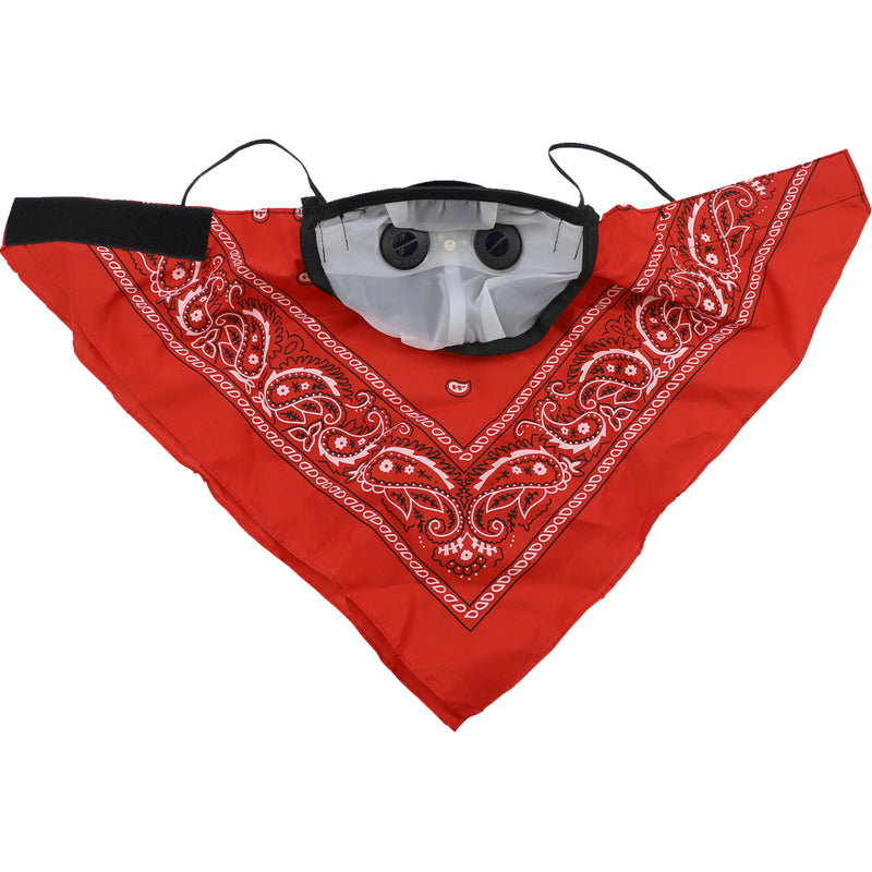 ATV-TEK 2503-0204 BDMRED Pro Series Rider Bandana Dust Masks Bandana Dust Mask - Red