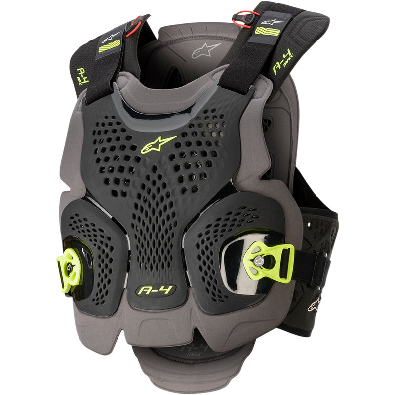 ALPINESTARS 2701-0979 67015201155XS/S A-4 Max Chest Guard black/anthracite/yellow fluo - xs/s