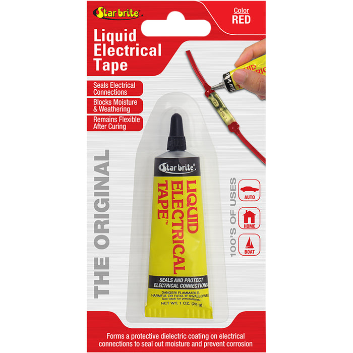 STAR BRITE 3710-0021 84155 Liquid Electrical Tape Liquid Sealant - Red - 1 oz. net wt.