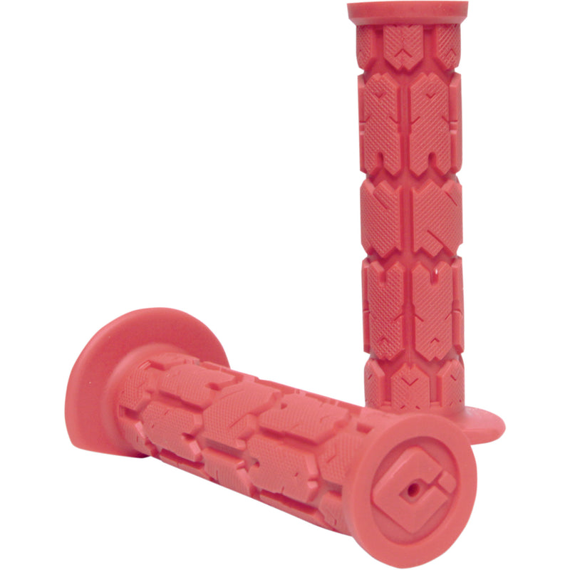 ODI 0630-1105 J01RGBR Rogue Single-Ply ATV Grips Grips - Rogue - Single Ply - ATV - Red