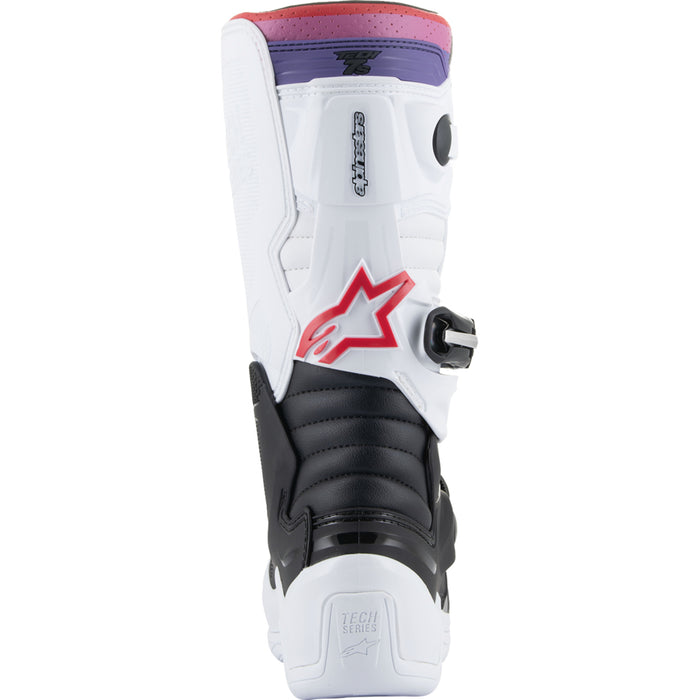 ALPINESTARS Youth Tech 7S Boots White/Black/Rainbow - US