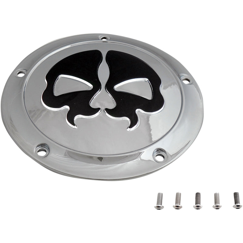 Drag Specialties Split Skull Derby Cover - 1107-0552 For Harley Touring 2015-2026