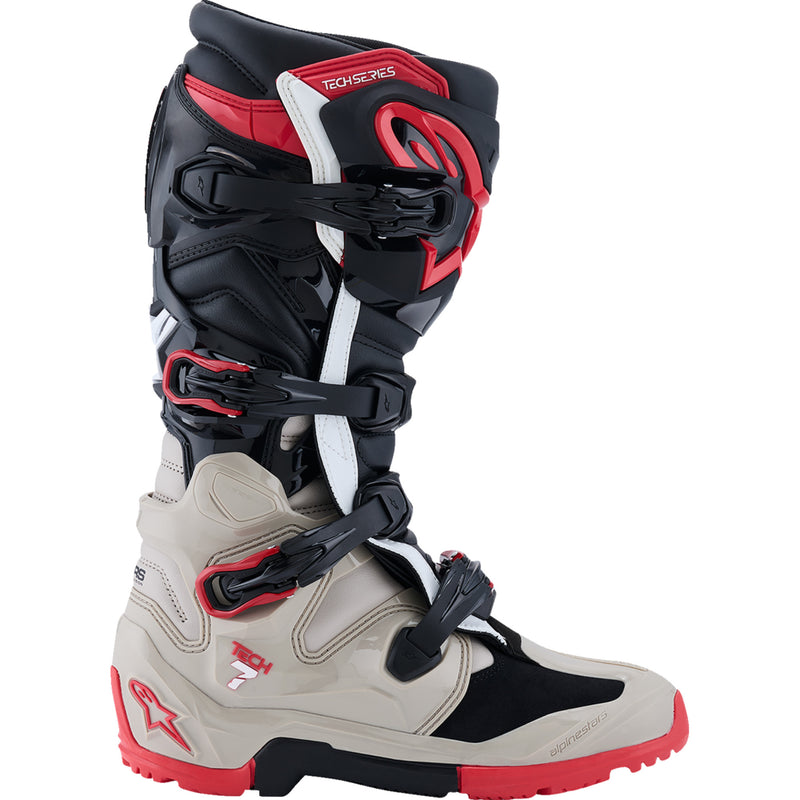 ALPINESTARS Tech 7 Enduro Boots Black/Light - Gray/Bright Red US