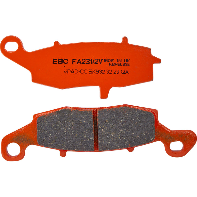 EBC Brake Pad - FA231/2V For Kawasaki Motorcycles 2003-2023 | Suzuki Motorcycles 2006-2020