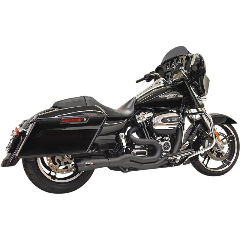 Bassani Xhaust 2-Into-1 Exhaust System - 1F72B For Harley Touring 2017-2026