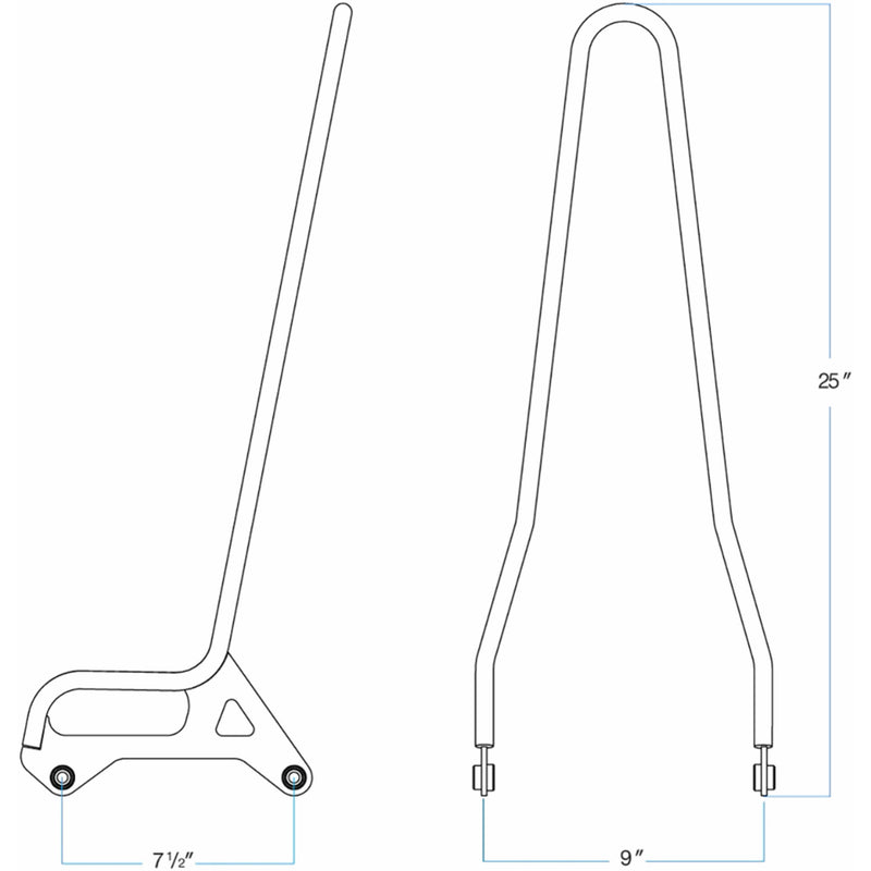 Biltwell Exfil Sissy Bars Bar XL For Harley Sportster 1996-2003