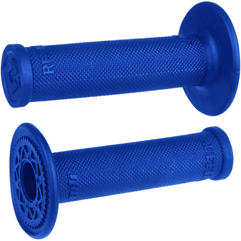ODI 0630-2526 H00RFU Ruffian MX Single-Ply Grips Grips - No Waffle - Blue