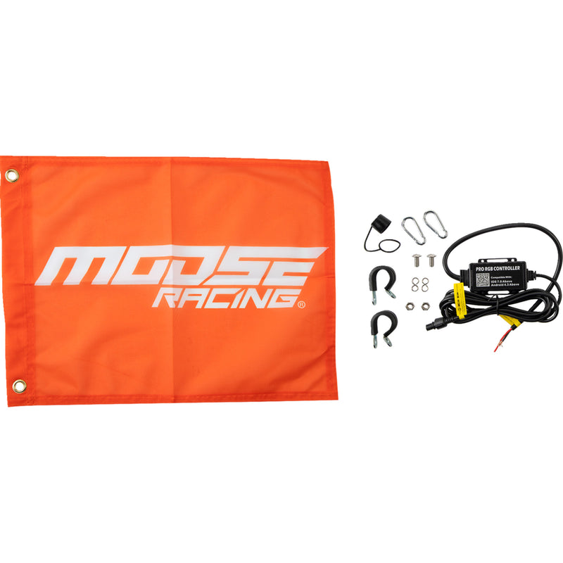 MOOSE OFFROAD 2040-3034 SB-RGBBT-151-PU Bluetooth Whip Light 5' Whip Light - RGB - Black