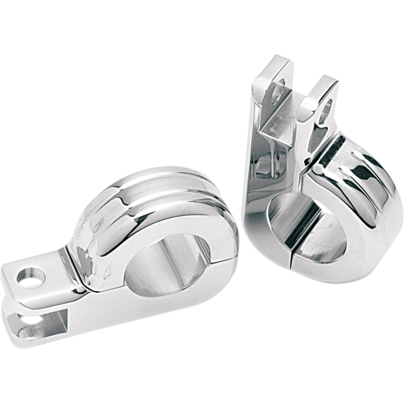 DRAG SPECIALTIES 1611-2123 Two-Piece Footpeg Clamps Highway Foot Clamp - 1-1/4"