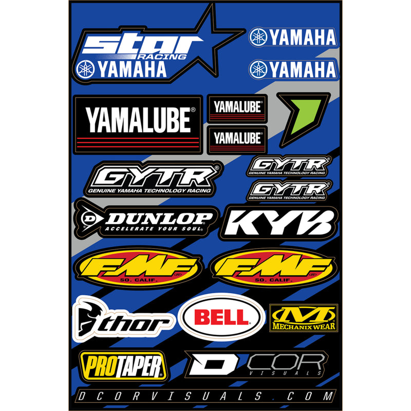 D'COR VISUALS 4320-2599 40-50-116 Decal Sheet star yamaha