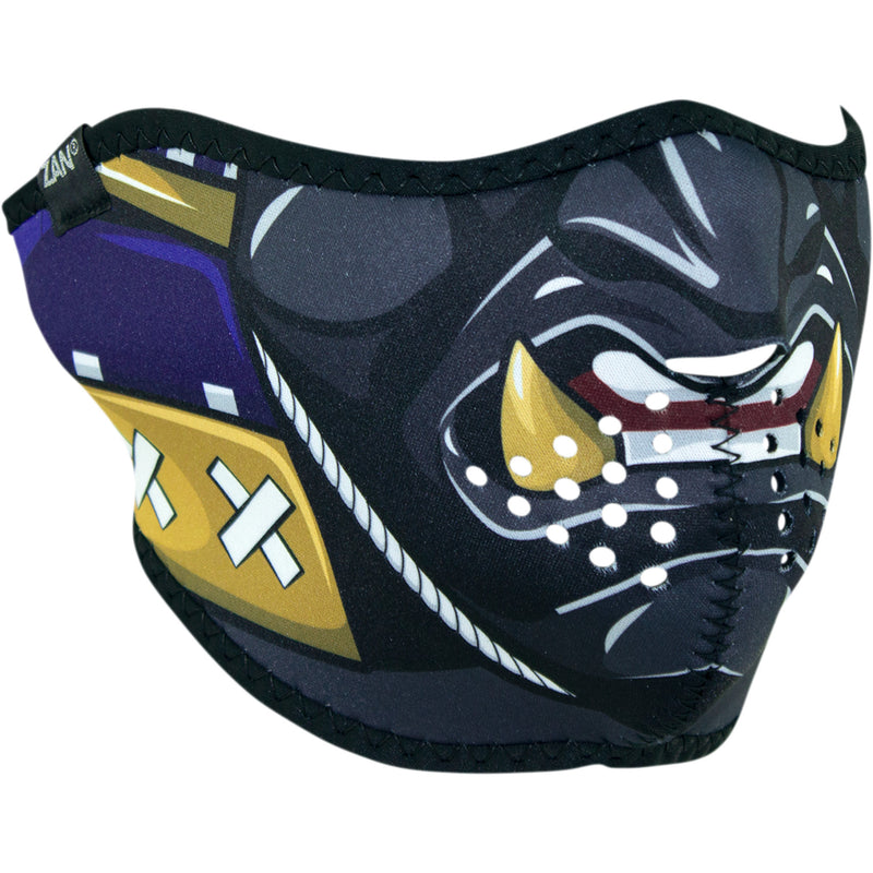 ZAN HEADGEAR 2503-0399 WNFM027H Neoprene Half Mask samurai
