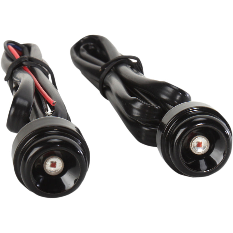 CYCLE VISIONS 2040-1188 CV-4540B Lucifer Lights Lucifer Light - Black/Red