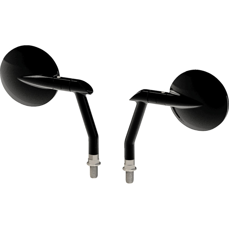 BURLY BRAND 0640-1576 B16-1501B Hot Rod Mirrors Mirrors - Hot Rod - Side View - Round - Black
