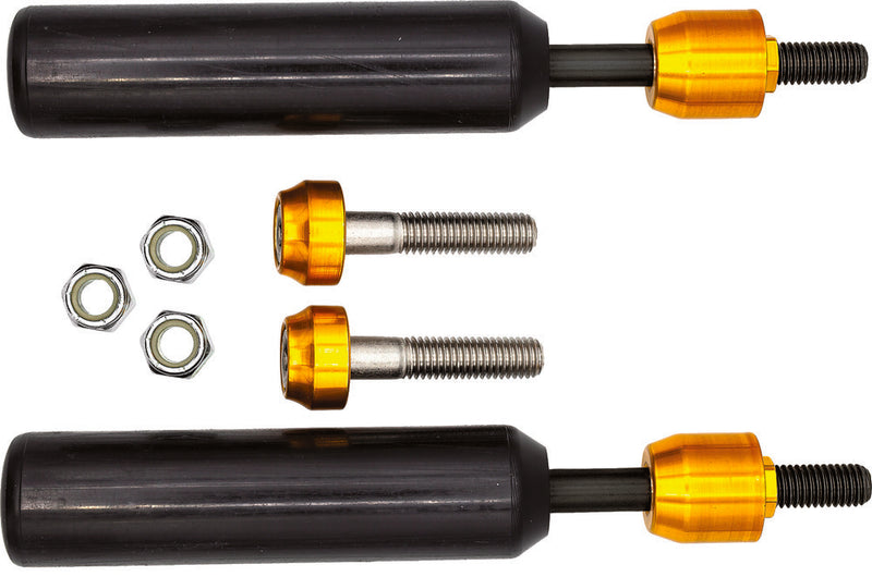 Santoro Fabworx SF50001 Shock Mount Sliders Black Dyna For Harley Motorcycles 2009-2017