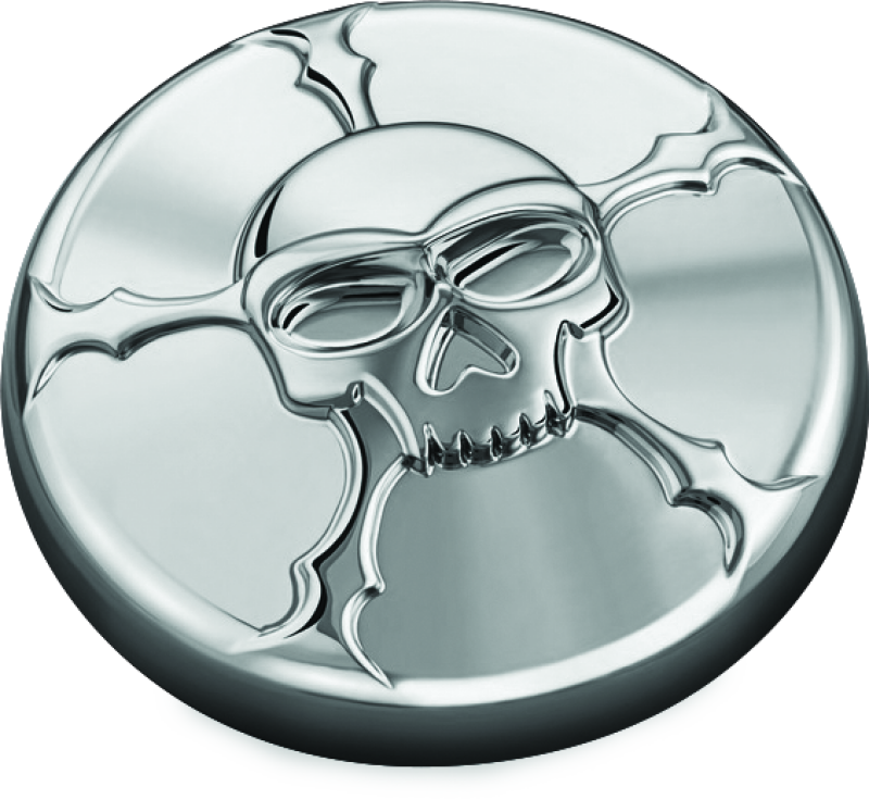 Kuryakyn 7358 Zombie Gas Cap Vented Chrome - Photo - Primary
