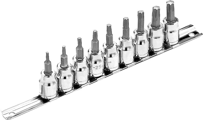 Performance Tool 117-1028 W1178 9 PC STAR BIT SOCKET SET