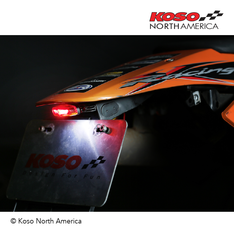 Koso North America LED Taillight RED Lens - HB034000