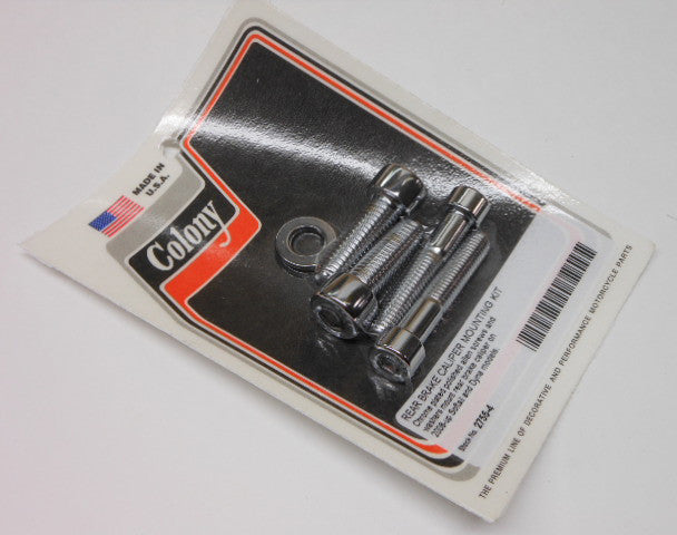 Colony Machine 830-1167 2755-4 REAR CALIPER MOUNT KIT SOFTAIL DYNA 08-17