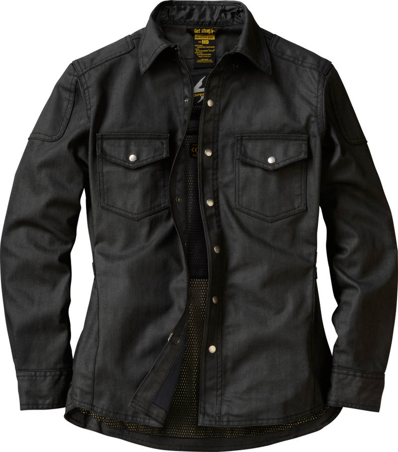 Scorpion Exo 75-6117XS 52101-2 COVERT WOMENS WAX RIDING SHIRT BLACK XS