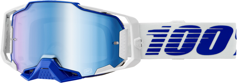 100% 610-5187 50005-00031 ARMEGA GOGGLE BLUE W/BLUE MIRROR LENS