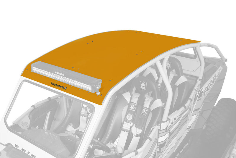 Pro Armor Asylum Roof With Light Bar Pocket Orange Rust Metallic - P144R121ORM Polaris RZR 2014-2022