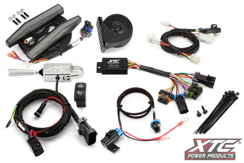 Xtc Power Products Auto Turn Signal Kit W Billet Lever AND Front DRL Lights Kawasaki ATV UTV - ATS-L-KAW-RIDG-DRL Kawasaki ATV/UTV Models 2024-2025