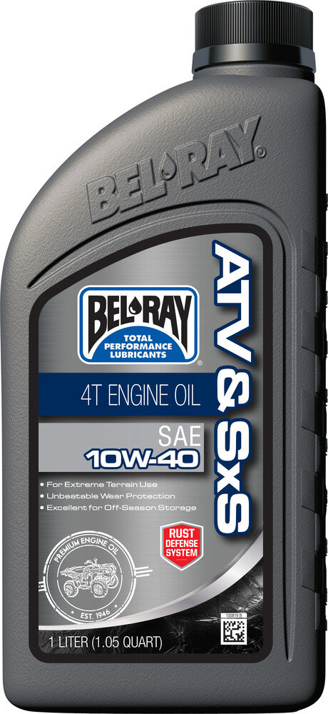 Bel-ray 840-0060 99050-B1LW ATV TRAIL MINERAL ENGINE OIL 4T 10W40 1L