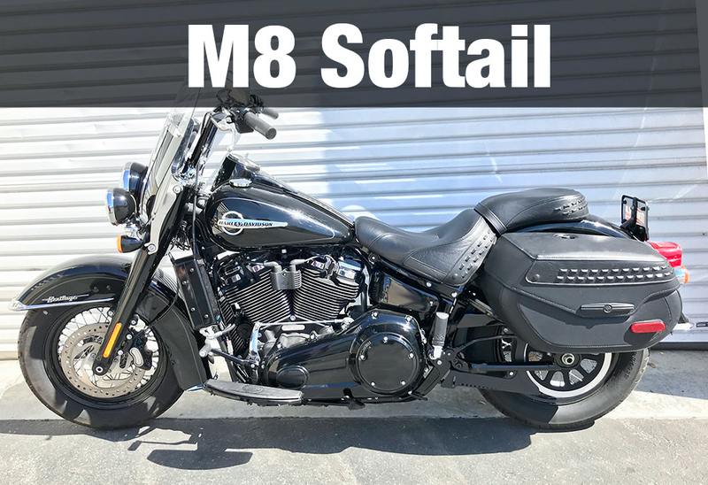Ultracool Side Mount OIL Cooler M8 Softail ` Gloss Black - SMS8-1G For Harley Softail 2018-2023