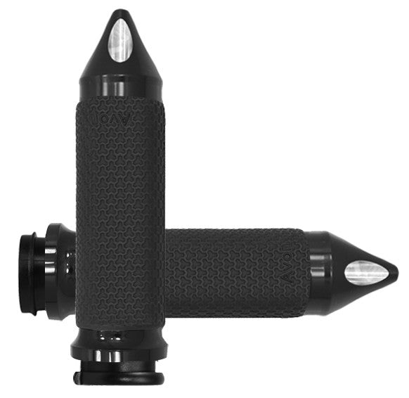 Avon FLY BY Wire Throttle Memory Foam Grip Black - MF-63A-AN-FL-SP For Harley Motorcycles 2008-2019