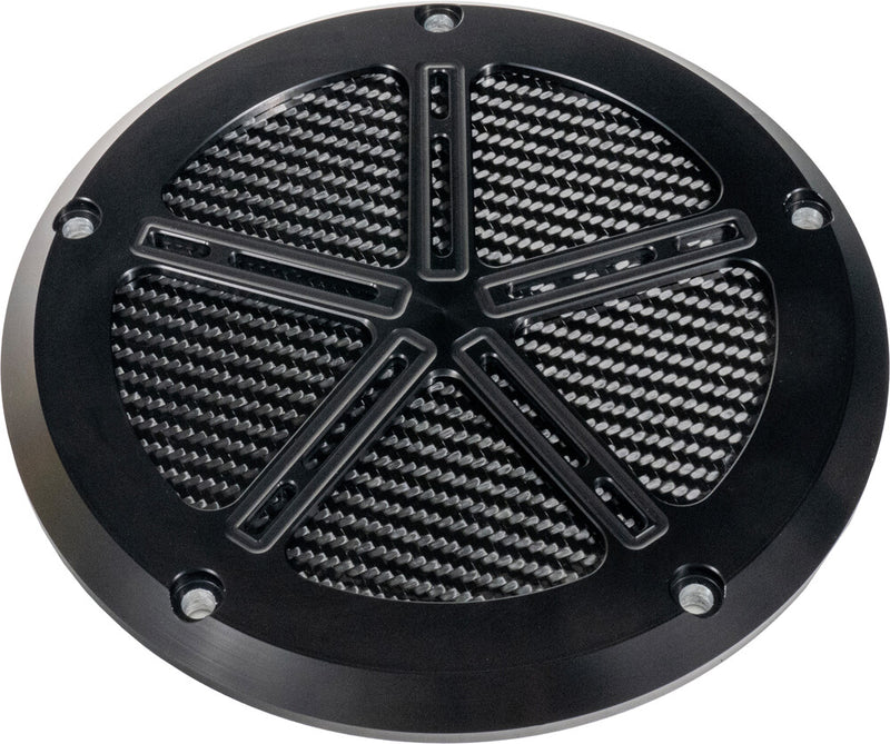 Hofmann Designs M8 Bagger Derby Cover Black - HDB1040B For Harley Touring 2017-2026