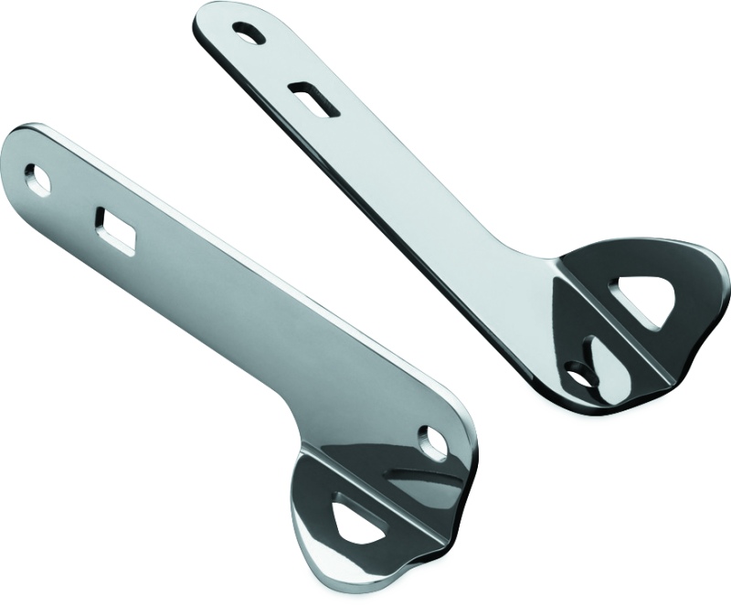 Kuryakyn 949 Custom Teardrop Tie-down Brackets 14-Up Touring Chrome - Photo - Primary