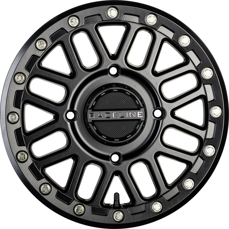 Raceline Wheels Podium Bdlk Wheel 14X7 4/137 5+2 (+10MM) Black - A93B-47037+10 Honda Pioneer 2016-2023