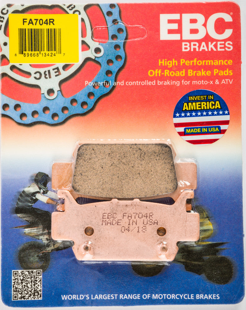 Ebc Brake Pads Sintered R Series - FA704R Honda Pioneer 2016-2018