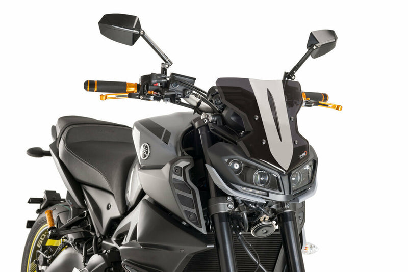 Puig Hi-tech Parts 561-09376D 9376F WINDSCREEN NAKED NEW GEN SPORT DARK SMOKE
