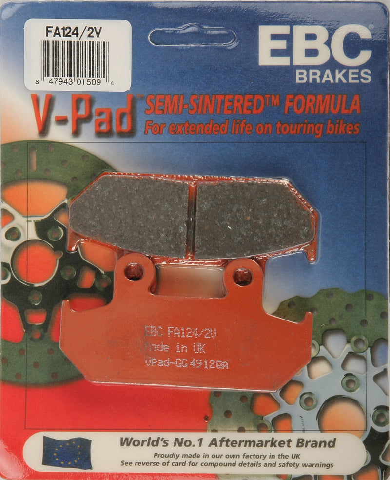 Ebc 15-124/2V FA124/2V BRAKE PADS V-SERIES