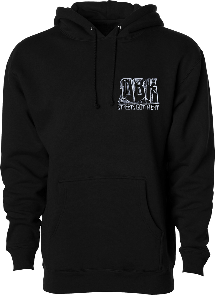 Dbk 325-000442X AH-STREETSEAT-2X STREETS GOTTA EAT HOODIE BLACK 2X