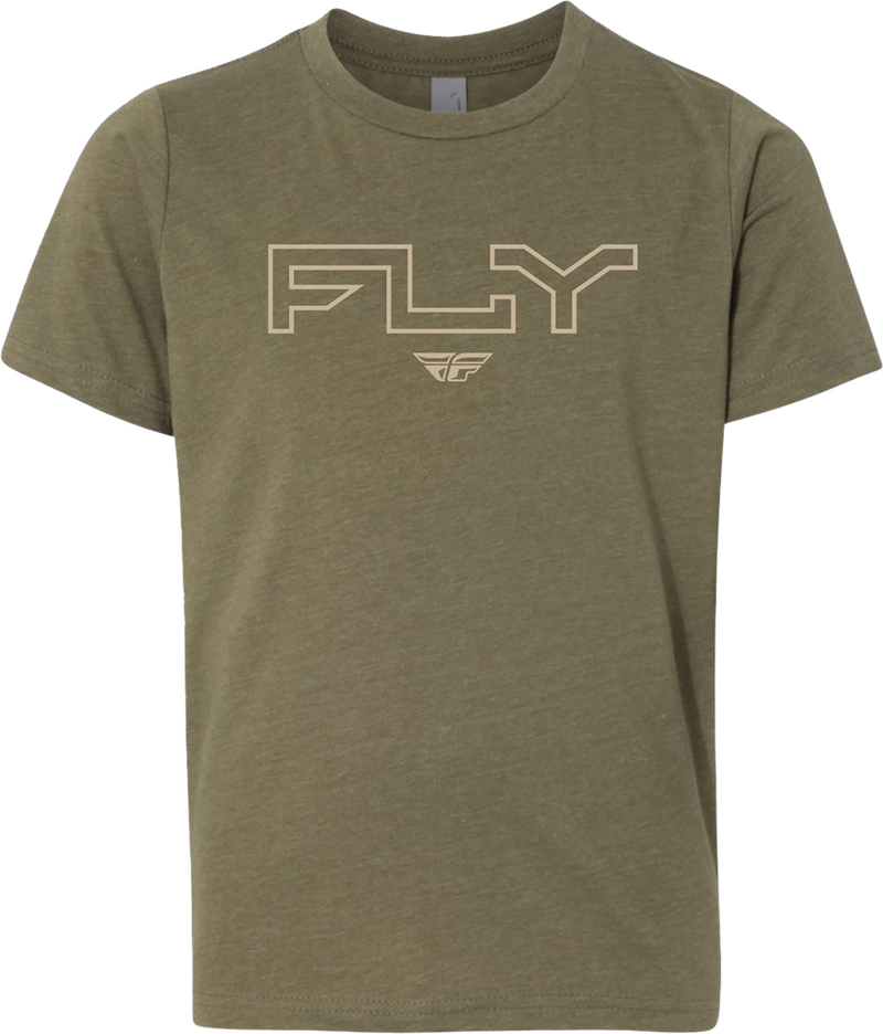Fly Racing 354-0312YS 354-0312YS YOUTH FLY EDGE TEE MILITARY GREEN YS