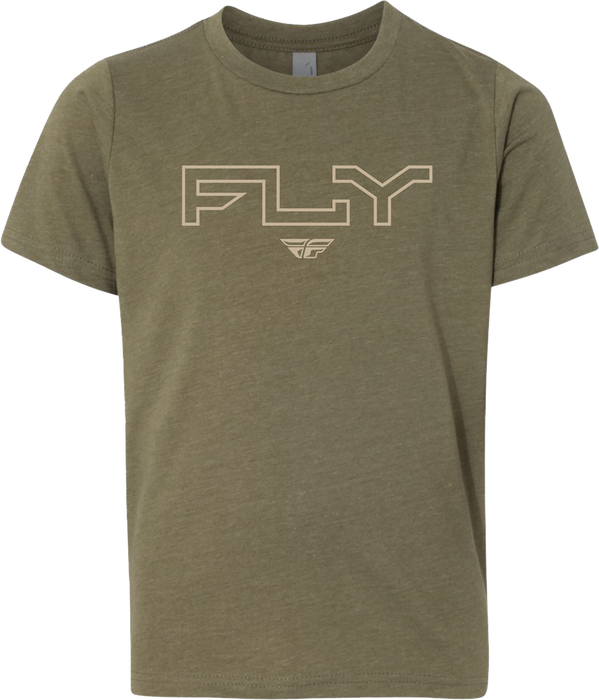 Fly Racing 354-0312YL 354-0312YL YOUTH FLY EDGE TEE MILITARY GREEN YL