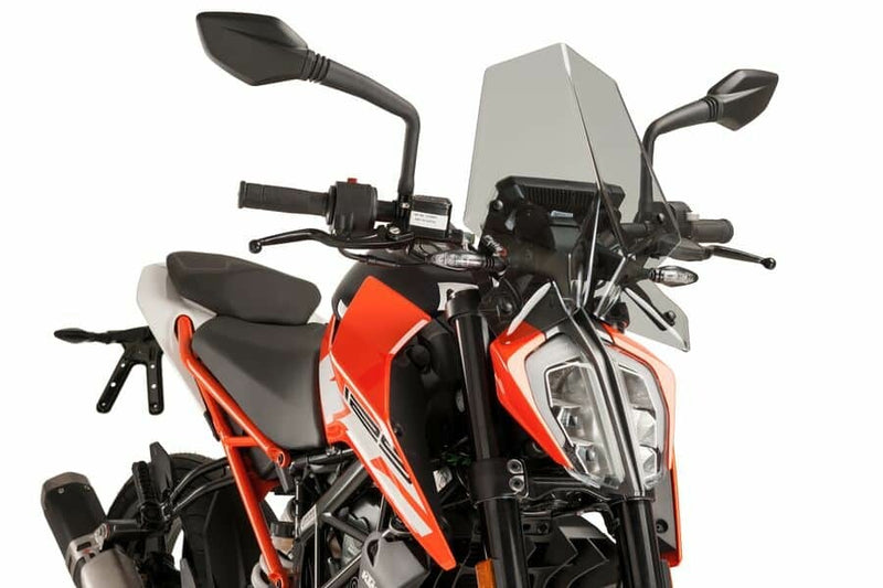 Puig Hi-Tech Parts Windscreen Racing Light Smoke - 9514H KTM 390 Duke 2017-2023