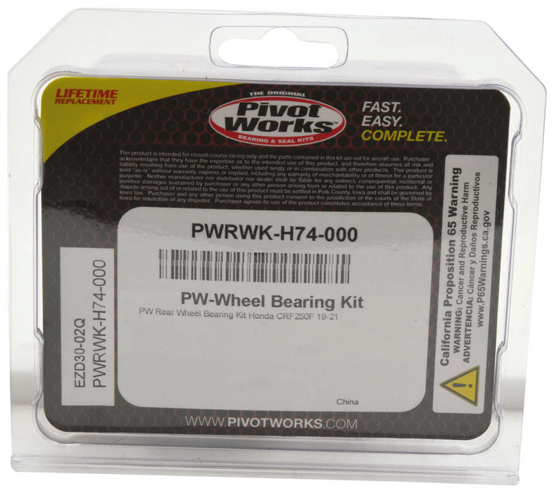 Pivot Works 52-02606 PWRWK-H74-000 REAR WHEEL BEARING